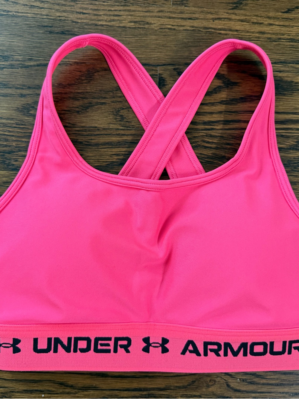 Under Armour Hot Pink Crossback Sports Bra